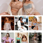 Vertvie Strapless Bra Wireless Non-Slip Push Up Bandeau Bras for Women Full Support Tube Tops Padded Bralette S-Large Breasts(Gravel Beige,Large)