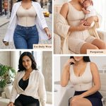 YIANNA Overbust Fajas Colombianas Moldeadoras Shapewear for Women Tummy Control Full Body Shaper Girdles Post Surgery Compression Garment,YA7366-Beige-XL