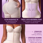 Snatched Body Stage 3 Strapless Faja High Compression | Shapewear Bodysuits for Women | Fajas Colombianas Moldeadoras