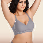 HBselect Jelly Bras for Women No Underwire 3PCS Comfort Wireless Push Up Bras Seamless Scalloped Lift Everyday Bralettes
