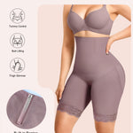 CYDREAM Shapewear for Women - High-Waisted Tummy Control Shorts Butt Lifting Panties Thigh Slimmer Faja Body Shaper Underwear (Purple Brown, Small)