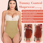 Hioffer 2 Pack 328 Women Waist Cincher Girdle Tummy Control Slimmer Sexy Thong Panty Shapewear