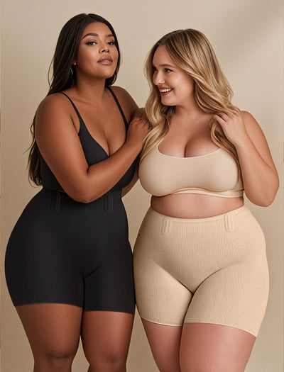 OEAK Tummy Control Shapewear for Women Seamless Girdle High Waisted Body Shaper Underwear Panty Smooth Under Dress Shapewear Nude Shorts M