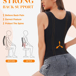 GainKee Waist Trainer Corset for Women Tummy Control Body Shaper Sport Workout Cincher Tank Top with Straps Black XS