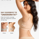 BRABIC Front Closure Bras for Women Compression Surgical Bra No Underwire Full Coverage Wireless Bralette, Beige, XXL