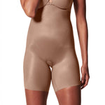 SPANX SPANXshape Invisible High-Waisted Mid-Thigh Shorts - Regular - Cafe Au Lait - Medium