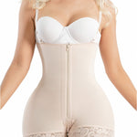 Sonryse 095ZF Posparto Fajas Colombianas Reductoras y Moldeadoras Colombian Post Surgery Shapewear for Women Tummy Control Butt Lifter Beige 3XL