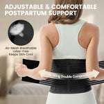 Trendyline Postpartum Belly Band for Women: Abdominal Binder Post Surgery Stomach Compression Support Belt - Post Partum Waist Girdle C Section Recovery Wrap Black