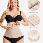 Nebility Womens' Waist Trainer Tummy Control Waist Cincher Slim Body Shaper (Beige, XS)