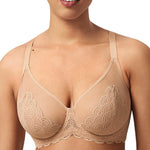 HSIA Minimizer Bras for Women Large Bust Full Coverage Lace Plus Size Bra - Mermaid Scales
