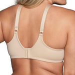 Vanity Fair Women's Full Figure Beauty Back Smoothing Bra, 4 Way Stretch Fabric, Lightly Lined Cups up to H - Underwire - Beige, 38DD