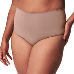 SPANX EcoCare Seamless Shaping Brief - Sculpting with Compression - Women's Shapewear Underwear - Recycled Nylon Fabric Blend - Camellia Pink - Medium
