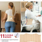 Nebility Waist Trainer for Women Corset Waist Cincher Shapewear Tummy Control Workout Body Shaper Compression Girdle Beige