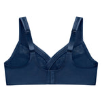 Glamorise Full Figure Plus Size MagicLift Minimizer Bra Wirefree #1003 Blue