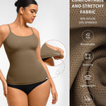 FeelinGirl Women's Tummy Control Camisole Seamless Shapewear Tank Top Slimming Cami Shaper with Compression