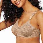 Bali #3432 Lace-n-Smooth Underwire NUDE 38 C