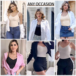 ONEW Shapewear For Women Compression Tank Tops Tummy Control Seamless Body Shaper V-Neck Camisole Cami Tops,Beige,Small