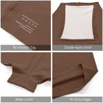 FallSweet BoyShort Underwear for Women No Show Seamless Panties Smooth Boxer Briefs Stretch Shorts, Coffee, M