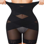 Nebility Shapewear Tummy Control Body Shaper High Waisted Butt Lifting Panties Shapewear Shorts Thigh Slimmer Black