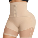 MERYOSZ Butt Lifting Shapewear for Women Tummy Control Underwear Panties High Waist Thigh Slimmer Faja Body Shaper (Beige,Medium)
