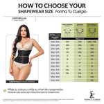 Forma Tu Cuerpo Waist Trainer for Women, Corset Shapewear, Hourglass Shape Faja Body Shaper, Waist Cincher for Women (Beige + Waist Trainer with Straps, XL)