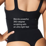 SPANXsculpt Seamless Power High-Waisted Thong - Women's Shapewear Lingerie - Seamless Thong - No Visible Panty Lines - Very Black - Medium