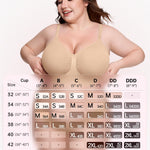 OEAK Bralettes for Women with Support Comfortable Wireless Bras Seamless Bralette No Underwire Bra Cute Everyday Tshirt Bras Nude S