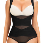 Gotoly Women Waist Trainer Bodysuit Full Body Shaper Vest Tummy Control Slim Corset Shapewear Tank Tops (Black, Medium)