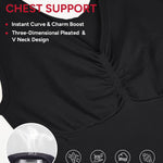 Nebility Compression Tanks for Women Shapewear Tummy Control Body Shaper Cami Tank Top V Neck Camisole