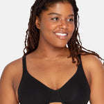 Fruit of the Loom Women's Unlined Underwire Bra - Cotton & Spandex Blend for Natural Shape and Flexibility, Blk/ White 86ck/ Grey Heather, 38DD