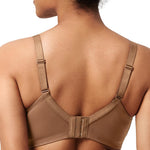 HSIA Minimizer Bras for Women Enchante Full Coverage Underwire Bras Plus Size Lifting Floral Lace Bra for Heavy Breast Coffee