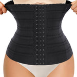 Nebility Waist Cincher Shapewear Tummy Control Plus Size Waist Trainers for Women Belly Trimmer Body Shaper Corset Girdle(M,Black Normal Size)