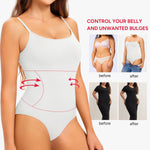Nebility Shapewear Bodysuits Women Clothing Tummy Control Seamless Full Body Shaper Waist Trainer Jumpsuits Top(White,Large)