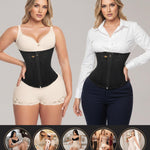 Forma Tu Cuerpo Hourglass Waist Cincher Shapewear, Colombian Latex Corset Body Shaper with Steel Boning for Tummy Control, Waist Cincher Corset Shapewear, BLK L