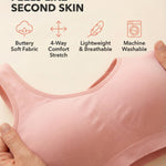 SHAPERMINT Wireless Bras for Women No Underwire – Small to Plus Size Bralettes with Support and Natural Lift
