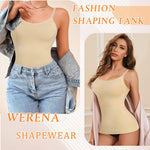 Shapewear Tank Tops for Women Tummy Control Cami Shaper Compression Shaping Undershirt Tops(2#Beige-no pads,3X-Large)