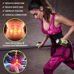 GainKee Waist Trainer Belt Corset Trimmer Ab Belt Slimming Body Shaper Tummy Control Cincher with Triple Wrap Women Black L