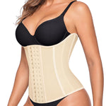 Nebility Waist Trainer for Women Corset Shapewear Tummy Control Waist Cincher Body Shaper Workout Girdle(Medium, Beige)