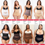 Nebility Shapewear for Women Tummy Control Bodysuit Faja Body Shaper Waist Trainer Snatched Corset Body Suit (Brown, Large)