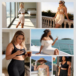 Vertvie Tummy Control Shapewear Shorts for Women Butt Lifting Body Shaper Shorts High Waisted Seamless Girdles Under Dress(Nude,Medium)
