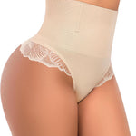 Werena Tummy Control Thong Shapewear for Women Seamless Shaping Underwear High Waist Body Shaper Panties Panty Girdle