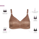 Bali Women's Double Support Spa Closure Wire-Free Bra, Soft Taupe, 40C