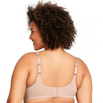 Glamorise Full Figure Plus Size MagicLift Minimizer Bra Wirefree #1003 Café