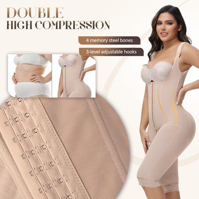 M MYODRESS Fajas Colombianas Shecurve Faja Waist Trainer for Women Stage 1 Faja Postpartum Waist Trainer Hourglass Full Body Shapewear Knee Length Fajas Postparto Para Mujer Corset Shapewear L