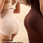 Momcozy Tummy Control Shapewear Panties, High-Waist Body Shaper, Seamless Shaping Underwear for Postpartum & Daily Dress Nude