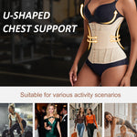 GainKee Women Waist Trainer Trimmer Cincher Corset Tummy Control Body Shaper Workout Sweat Band Slimmer Belly Belt Girdle Apricot S
