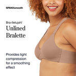 SPANX Smooth Bra-Llelujah! Unlined Bralette - Comfortable Support - Wire-Free Bra - Hosiery Back Smoothing - Dig-Free Straps - Cafe Au Lait - Medium