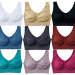 Hiking Gril Women's Comfort Wirefree Bralette Unpadded Sleep Yoga Bra 9pk XXL