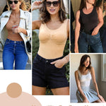 Werena Compression Tanks for Women Shapewear Tank Top Tummy Control Top Slimming Body Shaper Camisole With Built-in Bra