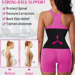 GainKee Waist Trainer for Women Corset Workout Cincher Body Shaper Tummy Control Shapewear Sweat Trimmer Latex Zipper (Black,M)